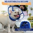 thumbnail image 3 of Kuoser Dog Cone Collar, Soft Adjustable Elizabethan Recovery Cone for Dog, Blue, M, 3 of 8
