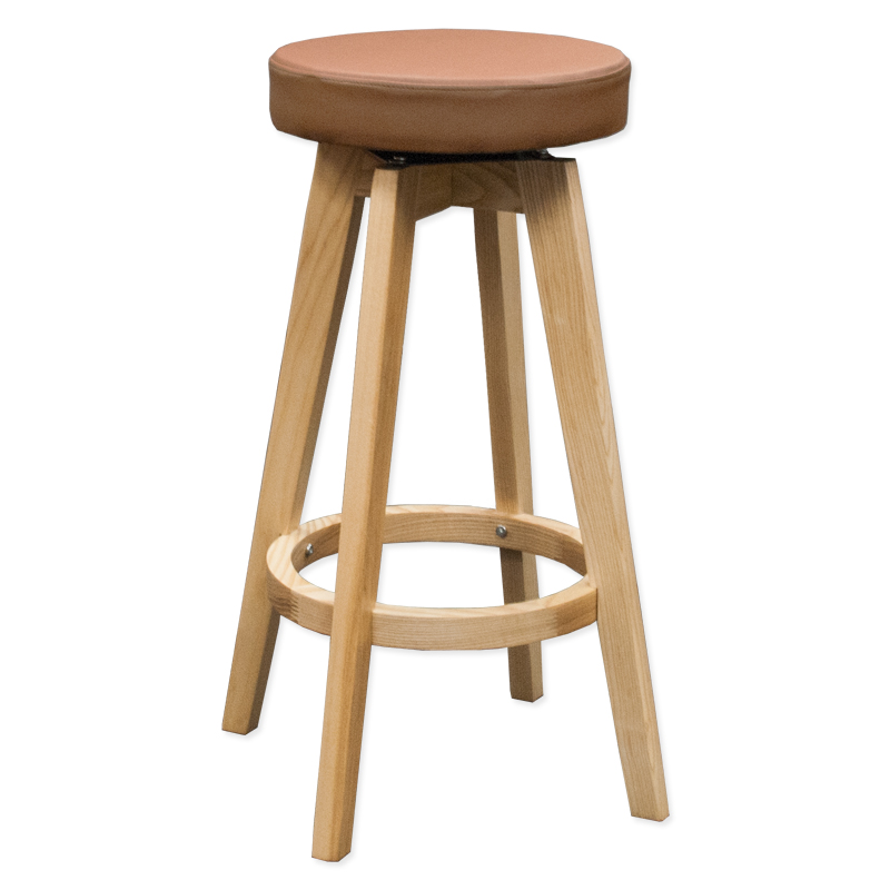Rex Natural Wood Modern Counter Stool (Brown)