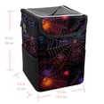 thumbnail image 5 of Spider Web Mini Trash Can for Car: Foldable, Leak-Proof with Lid, Hanging Storage Bag - Car Trash Bin, 5 of 6
