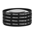 thumbnail image 1 of Andoer 49mm Macro Close-Up Filter Set +1 +2 +4 +10 with Pouch for Nikon Canon Sony DSLRs, 1 of 1