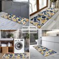 thumbnail image 2 of Yellow Lemon Fruit Leaves Beige Pattern Kitchen Rug Mat,Kitchen Runner Rugs Non Skid Washable,Decorative Kitchen Floor Mats for Kitchen,Sink,Laundry,17"X47", 2 of 5