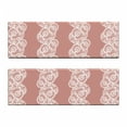thumbnail image 2 of Vintage Bench Cushion Set of 2, White Lacy Vintage Romantic Trimming Edging Lines Crochet Computer Drawn Graphic, Standard Size Foam Pad and Decorative Cover, Blush Water, by Ambesonne, 2 of 4
