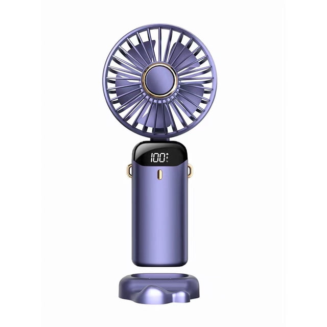 Mini ventilador portátil de mano USB para estudiantes, pequeño ventilador plegable digital para aromaterapia, pequeño ventilador eléctrico