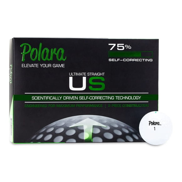 Pelotas de golf Polara Ultimate Straight Premium, 1 docena (12 bolas)