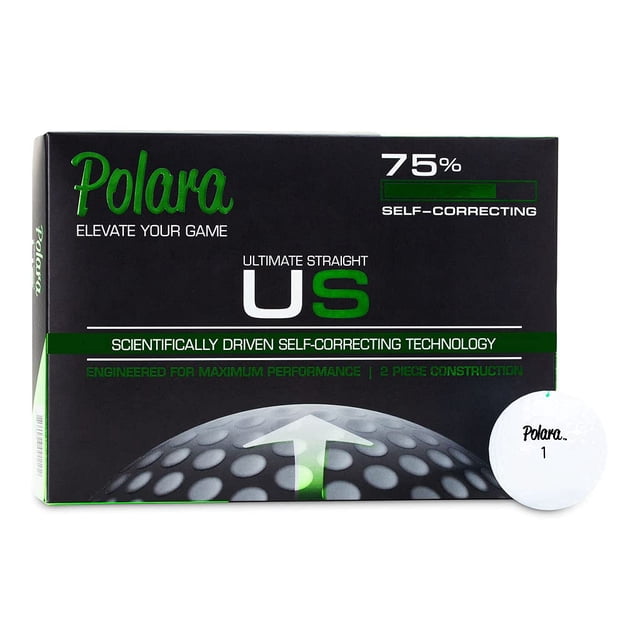 Pelotas de golf Polara Ultimate Straight Premium, 1 docena (12 bolas)