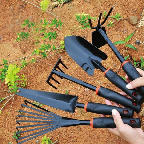 Home Garden Tool Plastic Rubber Handle Household Garden Fork Hoe