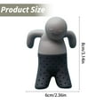 thumbnail image 3 of Clearance Cooking Utensils under $5 Genuine . TEA Resuable Silicone Tea Infuser Gray Fun Gift For Tea Lovers Clever Kitchen Gadget, 3 of 8
