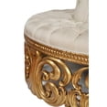 thumbnail image 3 of Gold Rococo Circular Cream Settee, 3 of 4