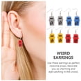 thumbnail image 3 of unbranded 4 Pares Aretes Colgantes De Accesorios Para Mujer, 3 of 7