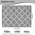 thumbnail image 6 of Yspwyqan Trunk Mat for Cars, Gray Quatrefoil Pattern All Weather Cargo Liner, Grip Backing Wipe Clean Auto, Fits for Most Sedans SUVs Wagons for Trips & Daily Use, 6 of 6