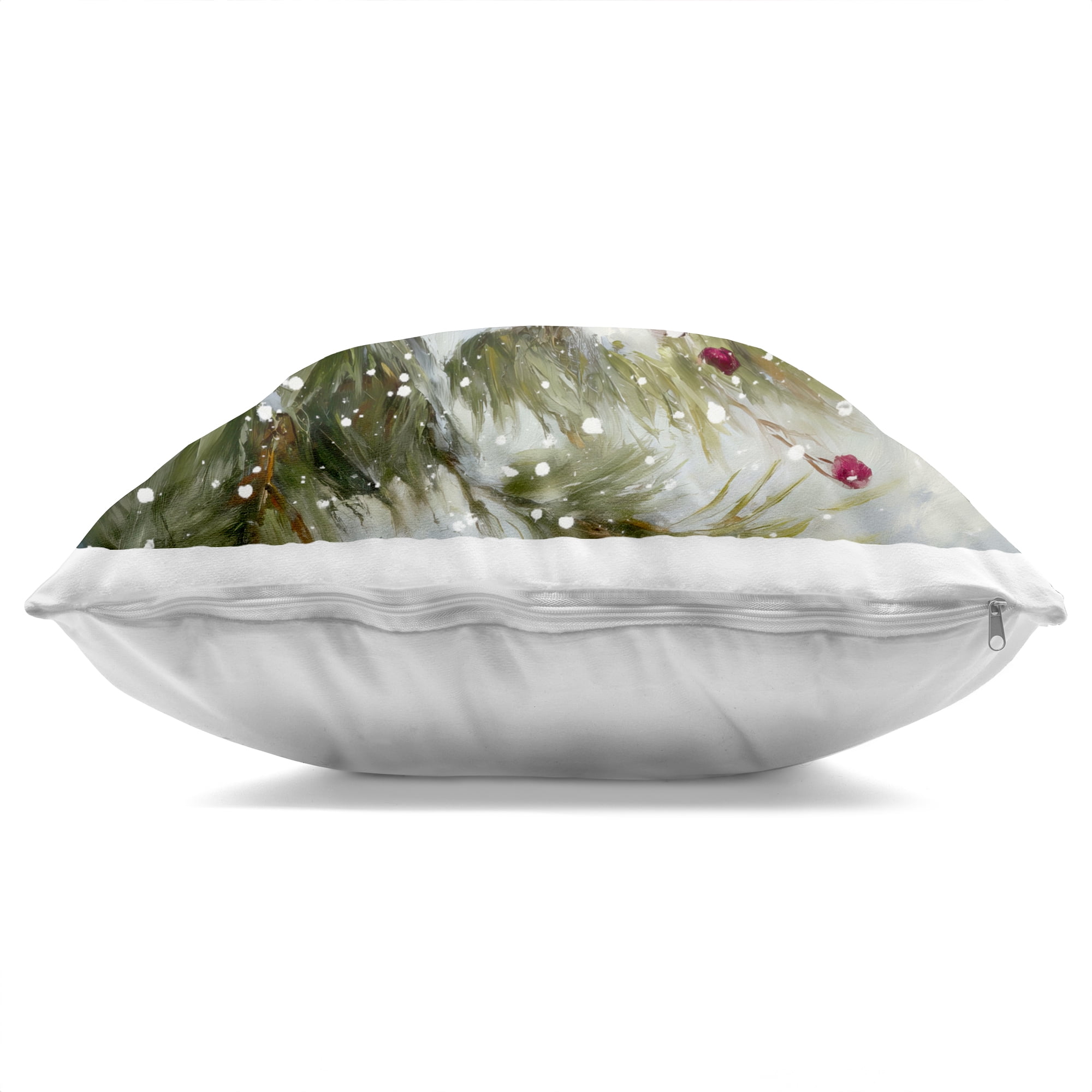 Stupell Industries Winter's Red Jewel Decorative Printed Throw Pillow, design by Tina LeCour