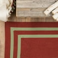 thumbnail image 2 of Double Border Christmas Rug Red/Green 42" x 66", 2 of 6