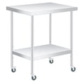 thumbnail image 2 of Kojooin Stainless Steel Prep and Work Table, Heavy Duty Commercial Kitchen Table with Adjustable Undershelf, 2 of 5