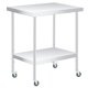 thumbnail image 1 of Yeshouse mesa de acero inoxidable para preparación y trabajo, ideal para cocina comercial, restaurante o bar, con estante inferior ajustable y diseño resistente para múltiples usos, 1 of 6