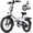 White, variant on 20*2.6" Foldable Electric Bike,800W Peak Motor,20MPH,48V 7.8Ah Removable Battery,Lightweight E-Bike for Adults,Disc Brakes,Black