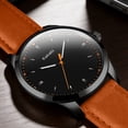 thumbnail image 6 of Men’s Quartz Watch with Large Face, Luminous Hands, Hardened Crystal Lens and Leather Strap Waterproof Water for Man | Ideal Gift for Him, 6 of 7