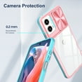 thumbnail image 6 of ELEHOLD for Motorola G 5G 2024/ G Play 5G 2024 Case, Military Grade Protection Clear Slim Fit Anti-Yellowing Non- Slip Shockproof Protective Lens Cover Protection Case, Pink, 6 of 6