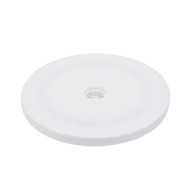 Soporte giratorio de 6 pulgadas con base de bola de acero Lazy Susan, giratorio, blanco, 1 paquete