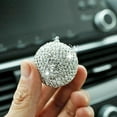 thumbnail image 5 of Espejo retrovisor del coche con bola de cristal brillante, adorno de decoración del hogar con diamantes de imitación, atrapasueños de cristal, decoración glamorosa, regalo de Año Nuevo, 5 of 5