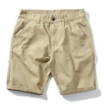 thumbnail image 4 of XDZJLR Men Shorts High Street Harbor Wind Trend Large Size Loose Outside To Wear Five Point Knee Length Short Khaki L, 4 of 6