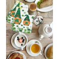 thumbnail image 4 of St. Patrick's Day Kitchen Dish Towels for Drying Dishes Set of 4, Green Leaf Gnomes Shamrock Clovers Waffle Weave Microfiber Hand Tea Bathroom Towels Quick Dry & Absorbent Towel 15.7x23.6, 4 of 7