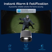 Geeni Falcon 2K+ 5MP Solar Outdoor Security Camera Dual-Band 2.4GHz & 5GHz White