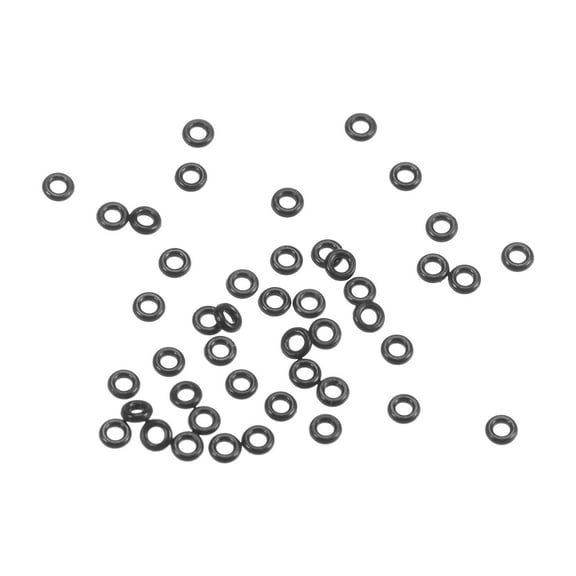 Uxcell 50Pack 1.3mm Seal O-Ring Rubber Watches Gaskets O-Ring Tiny Assortment Crown-O-Ring