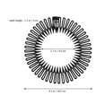 thumbnail image 3 of 10pcs Full Circular Stretch Comb Stretch Hair Comb Headbands Flexible Plastic Circle Combs, 3 of 9