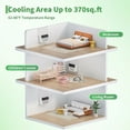 thumbnail image 6 of JoanKaren 8000 BTU U-Shaped Window Air Conditioner,Energy-Saving AC Unit Cools up to 370 Sq,Ultra Quiet with Open Window Flexibility, 6 of 10