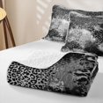 thumbnail image 4 of Homewish Gray Ombre Cheetah Print Twin Quilt Set,Geometric Abstract Twin Coverlet Set,2 Pieces, 4 of 7