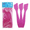 Frosted Pink, variant on Pana 10 Pieces Large Cosmetic Sample Spatulas for Facial Cream Mask Spatula or Mixing -  Pink