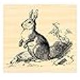 thumbnail image 3 of P39 Tampon en Caoutchouc Lapin, Style Vintage, 3 of 3