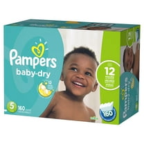 Pampers Baby-Dry Diapers Size 1 174 Count - Walmart.com