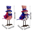 thumbnail image 2 of 2pcs Patriotic Cute Bird Ornament for American Independence Day - Red White Blue Themed Bird Figurine for Home Tabletop Shelf and Porch Decor, Perfect for Fourth of July Celebrations, 4*5*8in, 2 of 9