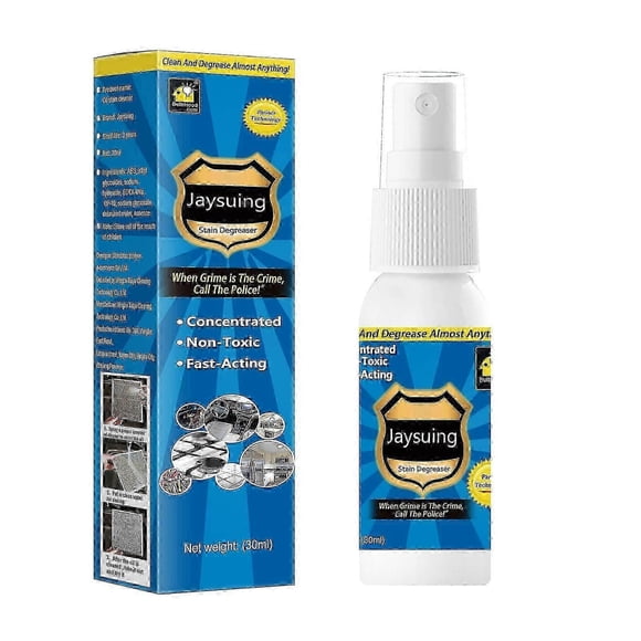 Jaysuing Oil Stain Cleaner Range Hood Heavy Oil Stain Cleaning Stove Dissolved Oil Stain Cleaner Multifunctional Cleaner - 30Ml