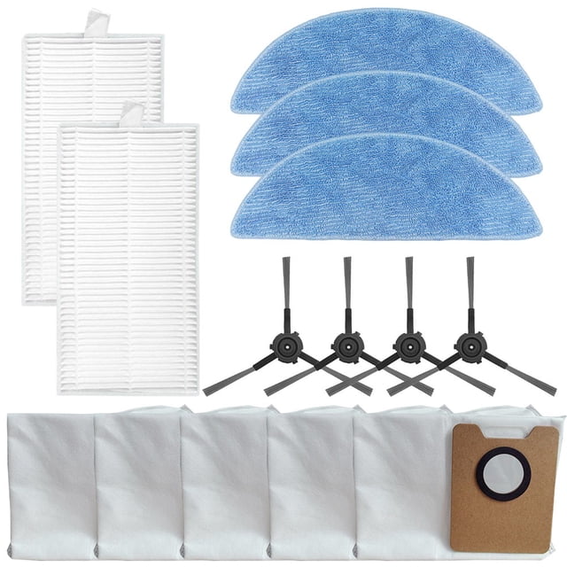 Para ECOVACS Y1 Accesorios Consumibles Cepillo Lateral Filtro Fregona Paño Bolsa de Polvo Kit