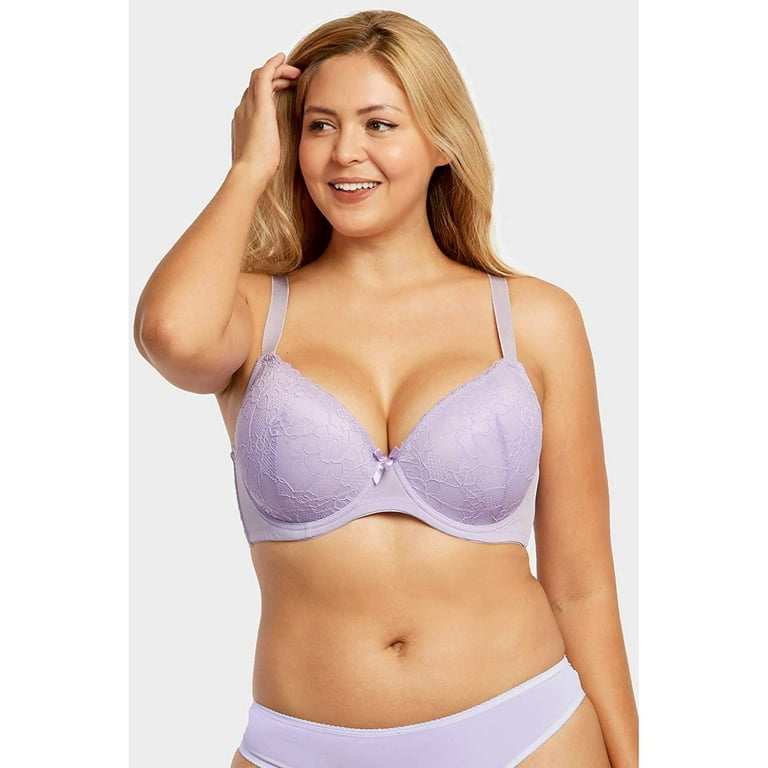 Womens 6 Pack of Everyday Plain, Lace, D, DD, DDD Cup Bra -Various Style  4312LD1, 42D 
