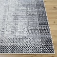 thumbnail image 2 of Livabliss Area Rugs for Living Room, 5x7 Siyah Modern Gray Rug, Bedroom Dining Room Home Decor Stain Resistant Carpet (5'3" x 7'), 2 of 6