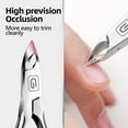 thumbnail image 2 of Cuticle Trimmer 3/4 Jaw Extremely Sharp Cuticle Nippers Scissors Stainless Steel Clippers Cutter Remover Pedicure Manicure Nail Tool, cuticle pusher, nail cuticle trimmer professional cuticle cutter, 2 of 7