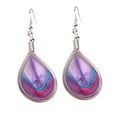 thumbnail image 2 of Opvise Bohemian Women Multicolor Silk Geometric Water Drop Hook Earrings Jewelry Gift, 2 of 8