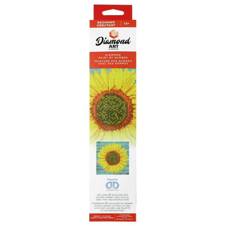 5D Diamond Painting Sunflower Abstract Design Kit