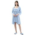 thumbnail image 3 of LVMA9651 - Cozy Maternity & Nursing Nightgown 2 Piece Set, 3 of 12