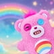 thumbnail image 3 of Peluche Fuggler Care Bears Cheer Bear de 22 cm con dientes parecidos a los humanos, 3 of 9