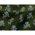 thumbnail image 4 of oneOone Viscose Jersey Dark Green Fabric Leaves & Flower Floral Diy Clothing Quilting Fabric Print Fabric By Yard 60 Inch Wide, 4 of 5