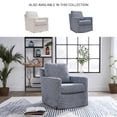 thumbnail image 2 of Ashley Furniture Nenana Next-Gen Nuvella Denim Swivel Glider Accent Chair, 2 of 13