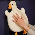 thumbnail image 4 of Hand Towel 1pc Cute Big Goose Hand Towel Coral Velvet Hanging for Kids Bathroom, 4 of 4