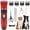 Red, variant on Dog Clippers, USB Rechargeable Cordless Dog Grooming Kit, Low Noise Electric Pets Hair Trimmers, Quiet Washable Shaver Clippers Shears for Thick Coats Dogs Cats with LED Display, 4 Comb Guides, Red
