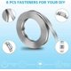thumbnail image 3 of Hose Clamp Steel Worm Clamp, Adjustable Hose Clip, 304 Stainless Steel Hose Clamps, for DIY Adjustable Hose Clamp (8 Pieces, 11.5 Feet), 3 of 5