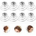 thumbnail image 4 of Dytern Party 12pcs Mini Rhinestone Spiral Hair Hair Clips for Wedding Bridal Prom Party Decor, 4 of 11