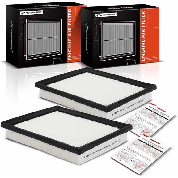 A-Premium 2-PC Engine Air Filter Compatible with Lexus CT200h 2011-2017, NX300h 2015-2021 & Toyota RAV4 2016-2018, Prius 2010-2015, Prius V 2012-2018, Prius Plug-In, 1.8L 2.5L, Replace# 1780137021